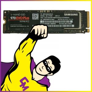 SSD NVMe M.2 2280 500Go Samsung MZ-V7S500 970 EVO Plus Clé M - Occasion