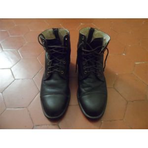 Boots D&iquest;&Eacute;quitation &Agrave; Lacets Cuir Marron Fouganza - Occasion