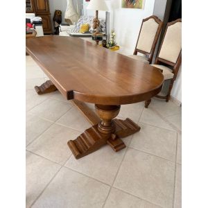 Table Monast&egrave;re Ch&ecirc;ne Massif - Occasion