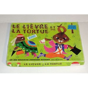 Le Lievre Et La Tortue Jeu De Societe Vintage Nathan 1968 - Occasion