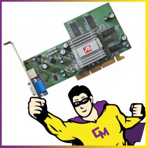 Carte Graphique ATI Radeon 9000 64Mo AGP VGA S-Video High-Profile - Occasion