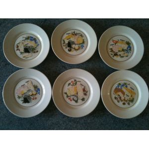 6 Assiettes À Fromage *Neuves* - Occasion