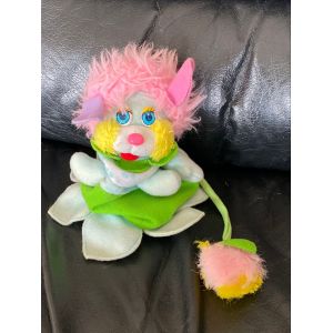 Vintage Peluche Popples Fruit Fleur Bleu Vert Mattel - Occasion