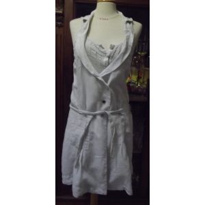 Robe Sans Manches One Step 2 En 1 Gris Pale T40 - Occasion