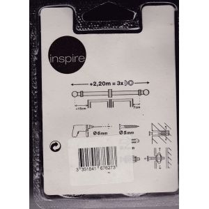 12 Anneaux Pour Rideaux Diamètre 20 Mm Marque Inspire - Occasion