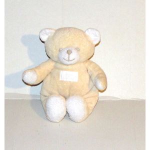 Doudou Ours Cr&ecirc;me Tartine Et Chocolat Peluche Ourson Assis - Occasion