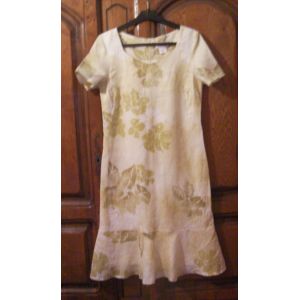 Robe Lin Marque Antonelle - Taille 38 - Occasion