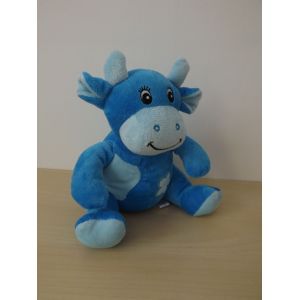 Doudou Peluche Vache Bleu Arthur Et Lola Bébisol - Occasion