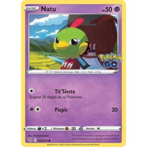 Carte Pokemon - Natu - 032/078 - Eb10,5 - Pokemon Go - - Occasion