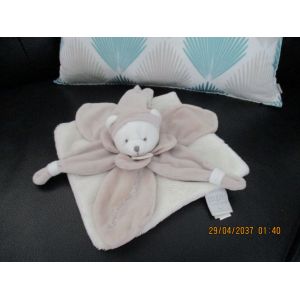 Doudou Plat Ours Mon Doudou Collection Beige/Cr&egrave;me/&Eacute;cru/Gris Doudou Et Compagnie - Occasion