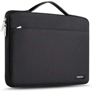 HSEOK 15 15,6 16 Pouces Housse pour Ordinateur Portable, Serviette Sacoche &eacute;tanche Ultra Mince, Compatible MacBook 15" 16" XPS 15 Populaire 15-16 Pouces pour ASUS Dell Lenovo HP, Noir - Occasion