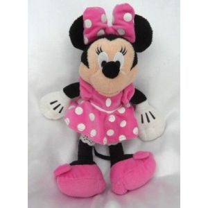 Doudou Peluche Minnie Club House Robe Rose Pois Blanc Nicotoy Disney - Occasion