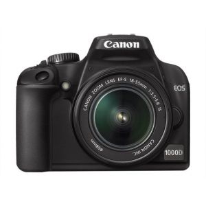 Appareil photo Reflex Canon EOS 1000D + Objectif EF-S 18-55 mm Reflex - 10.1 MP - APS-C - 3x zoom optique objectif EF-S 18-55 mm - Occasion