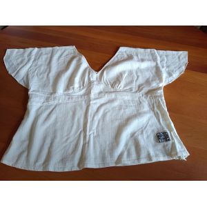 Chemisier Cache Coeur - Coton Beige - Occasion