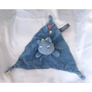 Doudou Peluche Plat Dragon Triangle Bleu Orchestra Pr&eacute;maman - Occasion