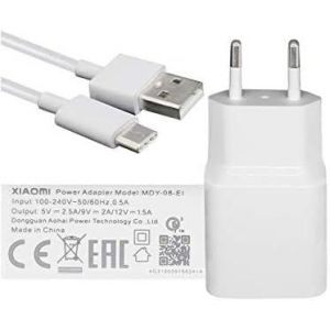 Tpc - Chargeur D'origine Xiaomi Mdy-08-Ei (18w) Usb-C Charge Rapide 3.0 Pour Mi 5, Note 2, Mélange Mi, Mi 6, Mi 2, Blanc[Q4306] - Occasion