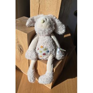 Doudou lapin Tap Tap MOULIN ROTY Les Zazous écru crème beige 33 cm - Occasion