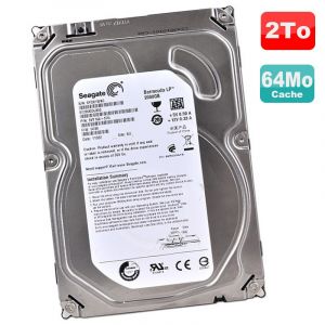 Disque Dur 2To 3.5" SATA III Seagate Barracuda Green ST2000DL003 5900RPM 64Mo - Occasion