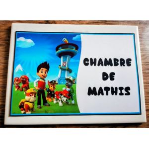 Jolie d&eacute;coration de chambre enfants Chambre de Mathis Pat Patrouille id&eacute;e cadeau no&euml;l naissance anniversaire neuve - Occasion