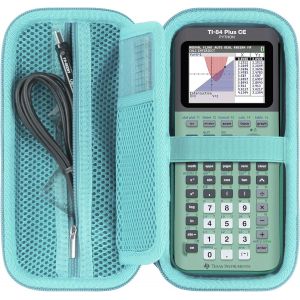Dur &Eacute;tui de Protection pour TI-NSPIRE CX II-T/TI-Nspire CX CAS/TI-84 Plus CE-T/TI-84 Plus CE/TI-89 Titanium Calculatrice Graphique (Vert Menthe) - Occasion