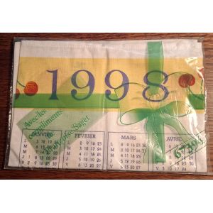 Torchon Calendrier 1998 - Fran&ccedil;oise Saget - Occasion