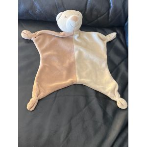 Ours Bear Marron Beige Brown Paradise Toys doudou plat mouchoir 30cm - Occasion
