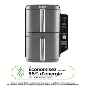 Friteuse sans huile Ninja Double Stack XL 9,5 L Reconditionn&eacute; SL400EUREFA | Tr&egrave;s bon &eacute;tat - Occasion