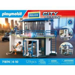 Guide de construction seul Playmobil City Action 71874 commissariat de police avec effet lumineux notice compl&egrave;te m&eacute;thode - Occasion
