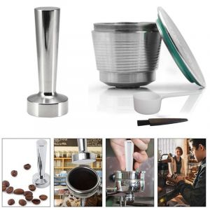 Kit Tamper à café pour Nespresso machine à café en inox + Capsule rechargeable - Occasion