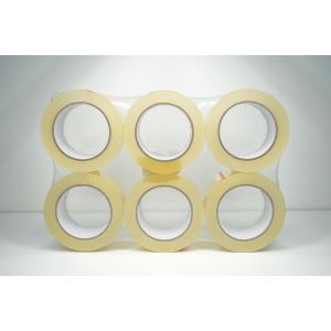 Lot De 6 Rouleaux De Ruban Adhésif Transparent Robuste Et Adhésif Pour Emballage, Scellage Et Réparation À Usage Général 48 Mm X 100 M - Occasion