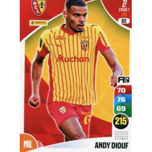 N&deg; 82 Diouf Andy Rc Lens Carte Jeu Adrenalyn Xl Ligue 1 2025-2026 - Occasion