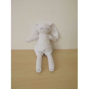 Doudou Lapin Blanc Étoiles Mon Rêve Petit Bateau - Occasion