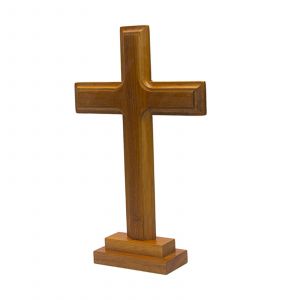 Figurine de Crucifix à collectionner, sur pied, affichage Double face, pour ornement, cadeau de meuble - Occasion