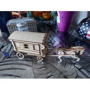 Carrosse &agrave; cheval 3D - Occasion