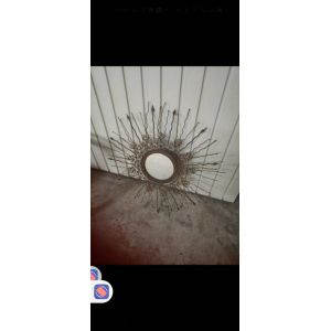 Miroir soleil en fer forgé - Occasion