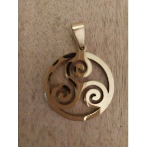 Pendentif Métal Doré Triskell - Occasion