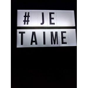 Boîte À Message Lumineuse À Pile + 59 Lettres Et Chiffres - Occasion