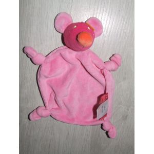 Souris Orchestra Doudou Plat Rose - Occasion