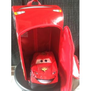 Valise rigide &agrave; roulettes disney store - disney cars - + sac assorti comme neuve - Occasion