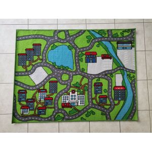 Tapis enfant route pour petites voitures 100 cm sur 132 cm - Occasion