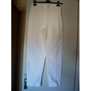 Pantalon Ficelle Taille Zippée Sur Un Côté Taille À Plat 34. - Occasion