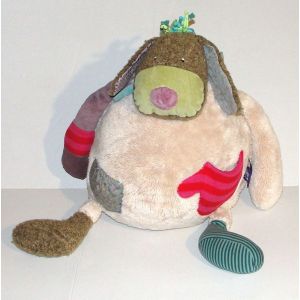 Doudou Chien Boule Range Pyjama Moulin Roty Les Jolis Pas Beaux - Occasion