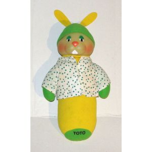 Peluche Toto La Luciole Castor Tête Phosphorescente - Doudou Animal Vintage Ajena - Occasion