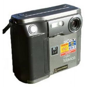 Sony MVC-FD5 Mavica digital still camera 0,3 m&eacute;gapixels mode macro flash interne m&eacute;moire floppy disk 3,5" 3,5 pouces " disquette 2HD batterie NP-F530 de 1997 - Occasion