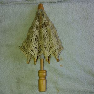 Parapluie De Poupée En Dentelle Écrue - Occasion