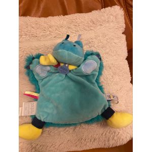 Doudou et compagnie crocodile croco cocodrilo marionnette marioneta bleu peluche - Occasion