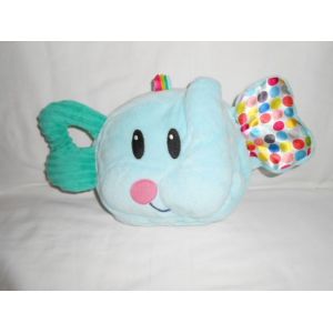 Doudou Coussin Jeu D'éveil Playskool Elefun Nomade Bleu Vert Elephant Bruissement Dans Oreille Bruit De Papier Rond Pois Multicolore - Occasion