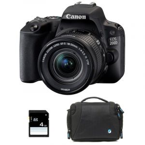 CANON EOS 200D + 18-55 IS STM GARANTI 3 ans + Sac + SD 4Go - Occasion