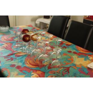Lot De 12 Verres À Vins 6 Verres Ballon Et 6 Verres À Vin Blanc De Couleur - Occasion