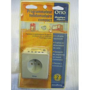 Programmateur hebdomadaire compact Otio Prise intelligente automatique électrique - Occasion